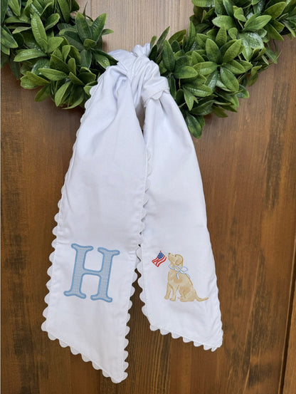 Scalloped Wreath Sash