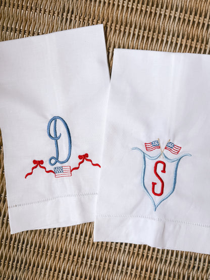 Personalized Patriotic Tea Towel