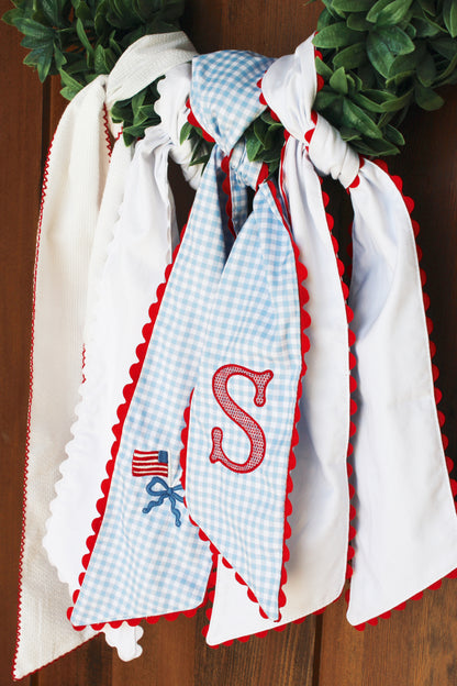 Scalloped Wreath Sash
