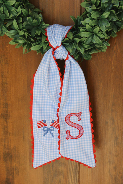 Scalloped Wreath Sash